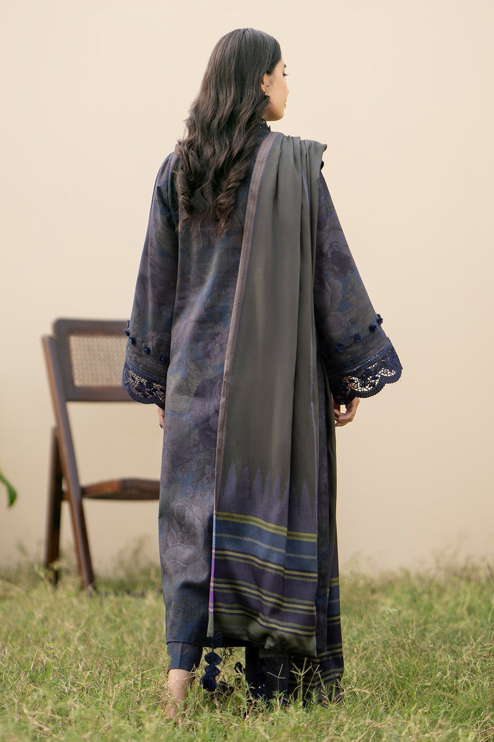 BAROQUE | DHANAK PRINTED UNSTICHED | 3PC