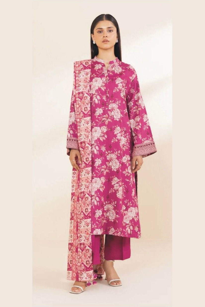 SAPPHIRE | DHANAK PRINTED UNSTICHED | 3PC
