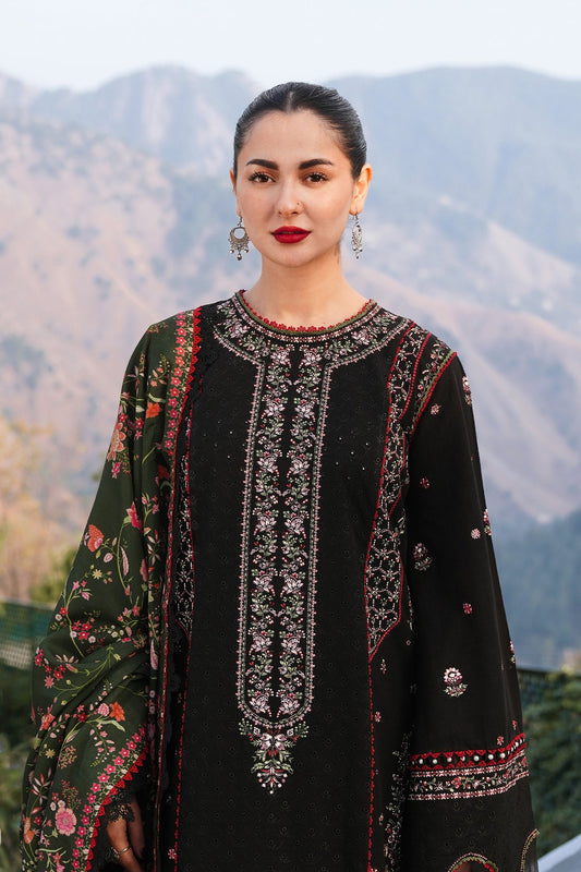 HUSSAIN REHAR DHANAK UNSTITCHED EMB 3PC