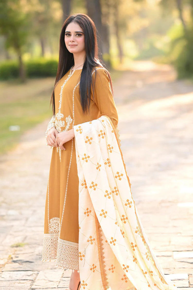AISLING | DHANAK LUXURY UNSTITCHED EMB | 3PC