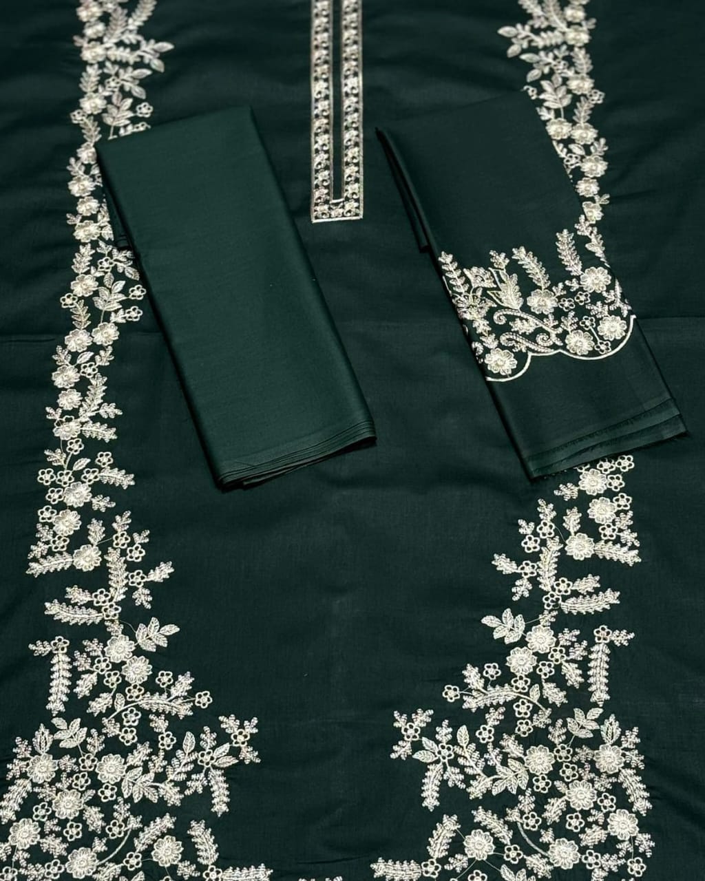 MF | DHANAK | UNSTITCHED EMB 2PC