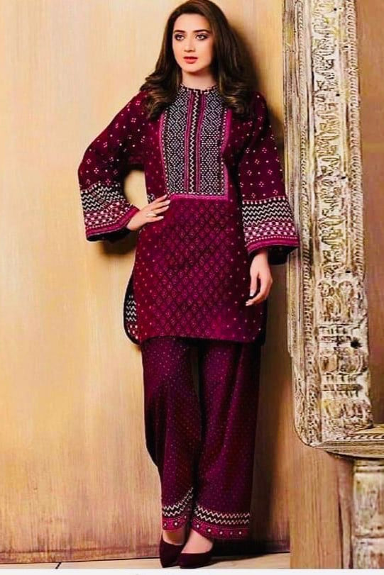 LIMELIGHT | LINEN | UNSTITCHED EMB 2PC