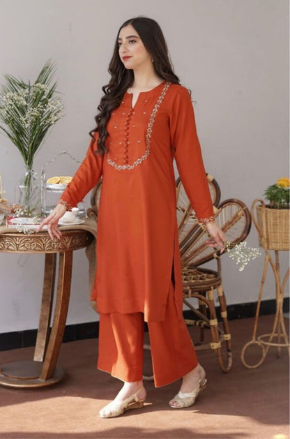 AISLING | DHANAK UNSTITCHED EMB | 3PC