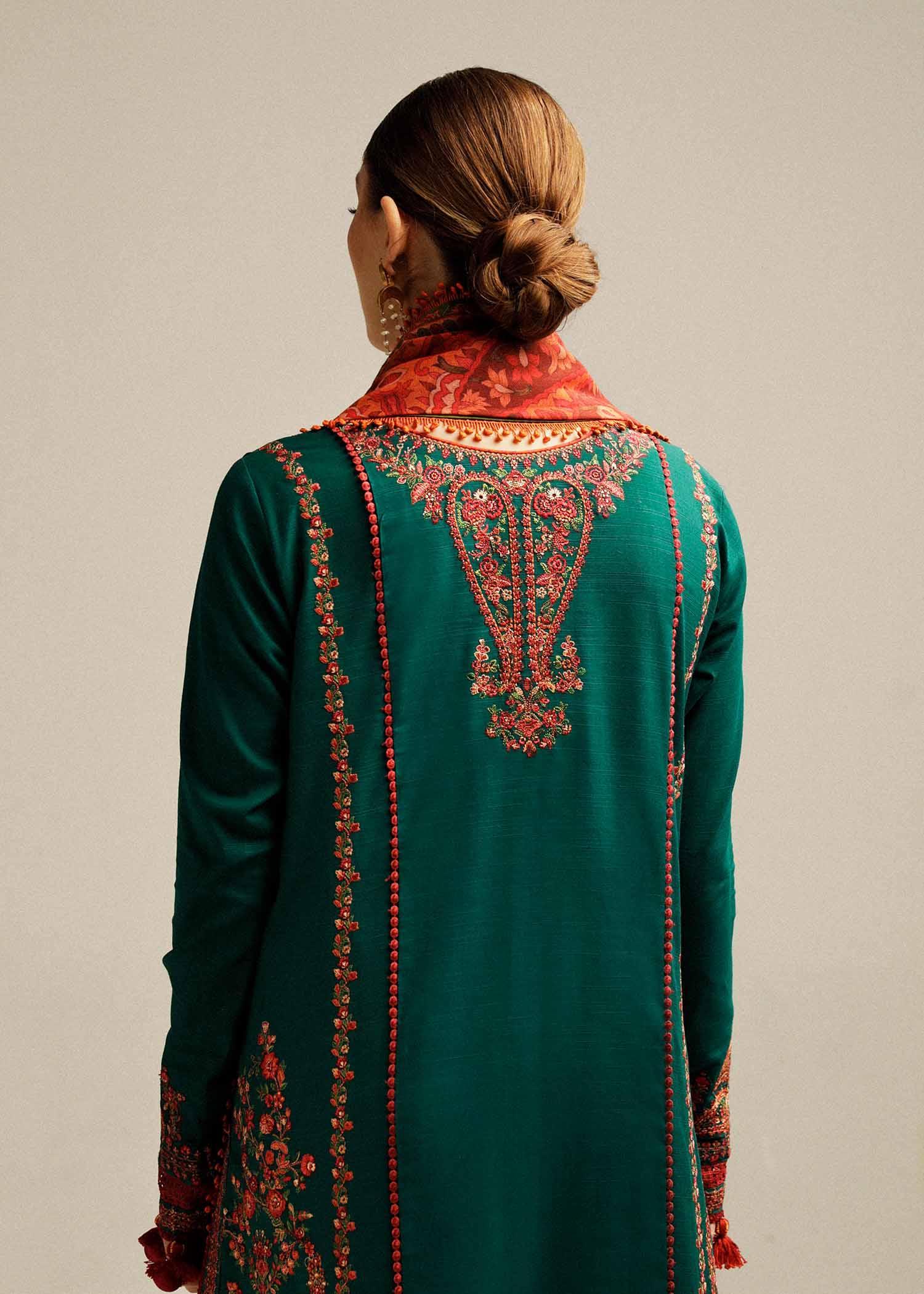 HUSSAIN REHAR DHANAK UNSTITCHED EMB 3PC