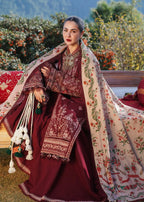 HUSSAIN REHAR DHANAK UNSTITCHED EMB 3PC