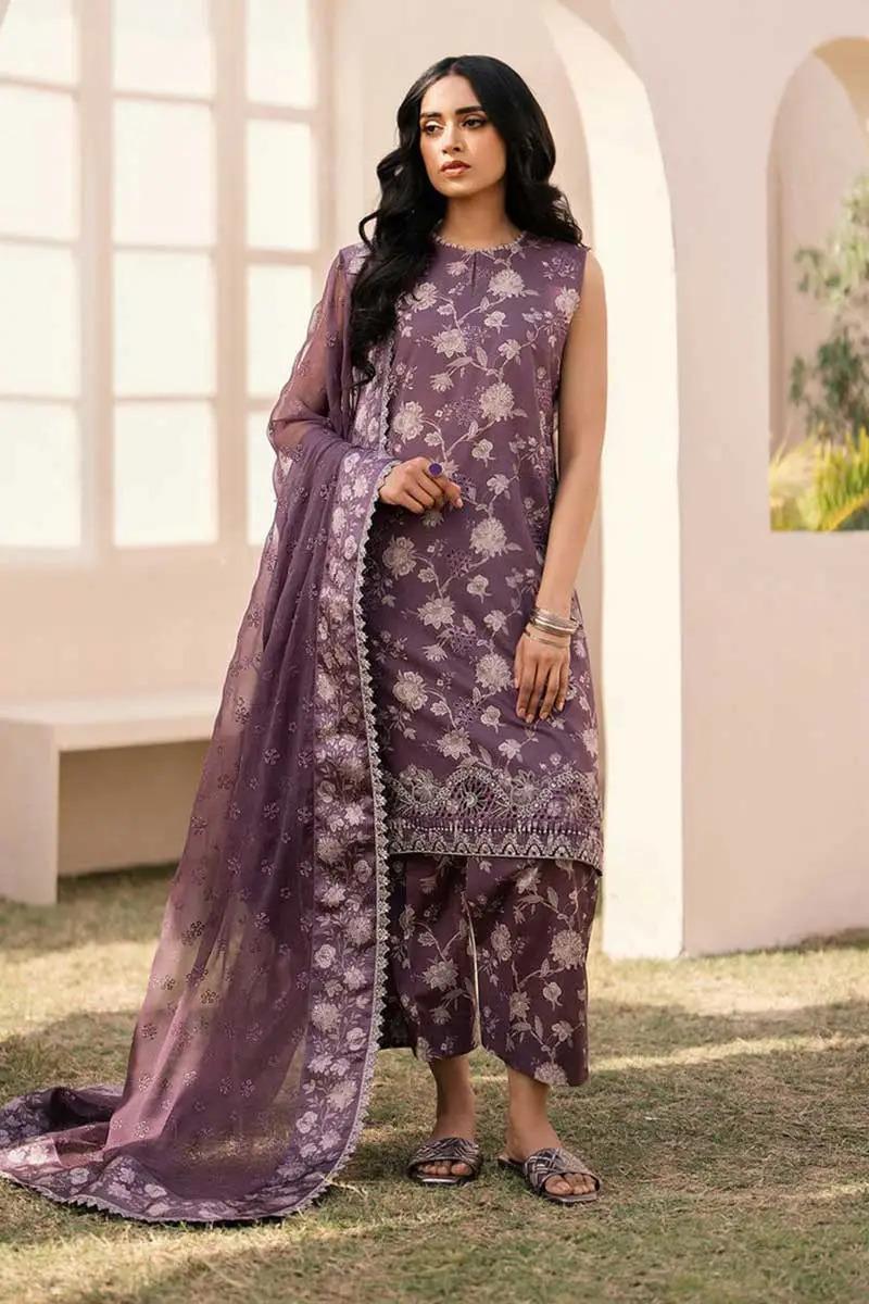 BAROQUE | DHANAK PRINTED UNSTICHED | 3PC