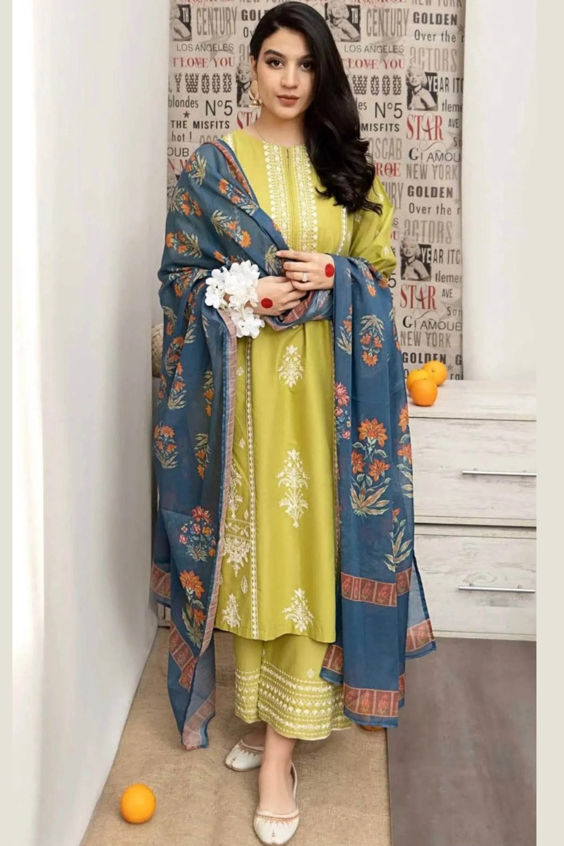 ASLING LAWN PREMIUM UNSTICH EMB 3PC