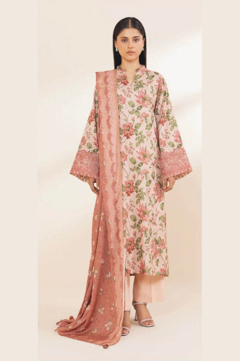 SAPPHIRE | DHANAK PRINTED UNSTICHED | 3PC