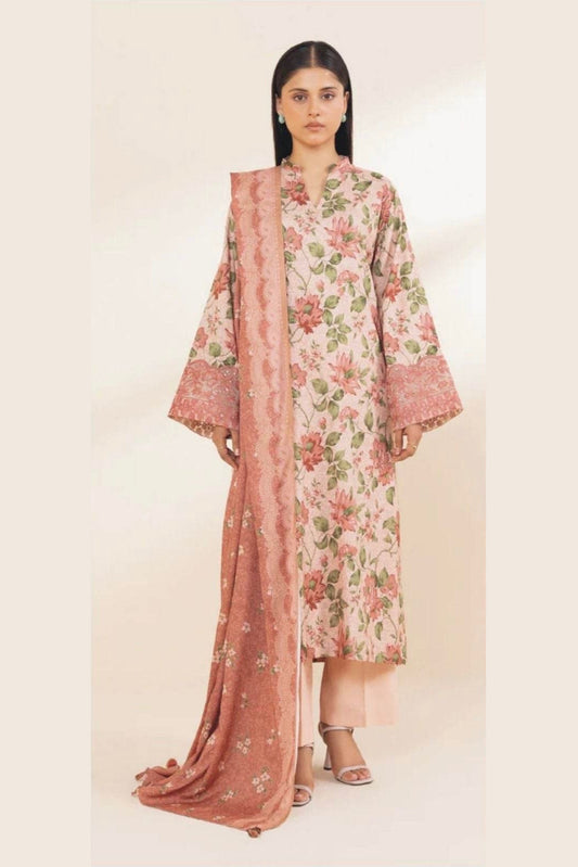 SAPPHIRE | DHANAK PRINTED UNSTICHED | 3PC