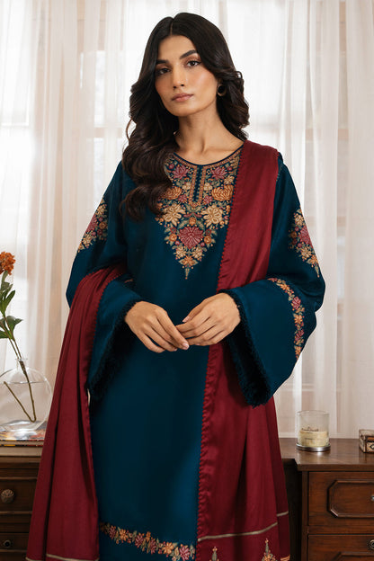 JAZMIN DHANAK PREMIUM UNSTITCHED EMB 3PC