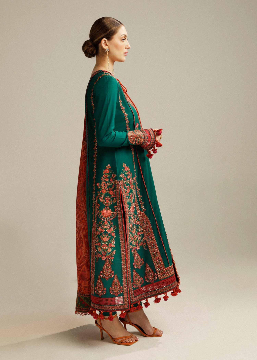 HUSSAIN REHAR DHANAK UNSTITCHED EMB 3PC