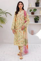 BAROQUE KHADDAR UNSTICH PRINTED 3PC
