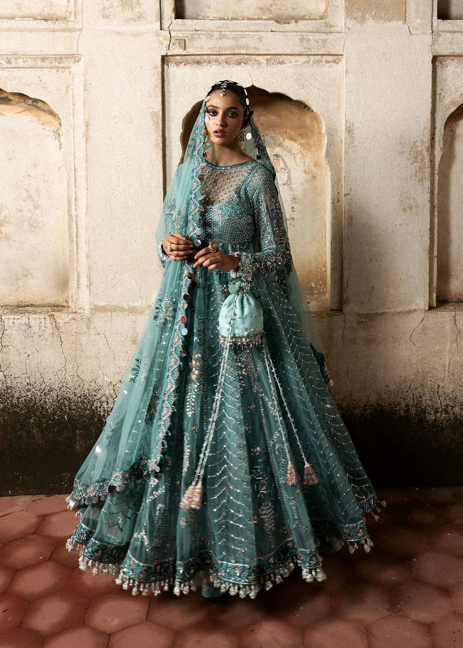 MASSARAT FESTIVE ORGANZA UNSTITCHED EMB NAGMA MAXI