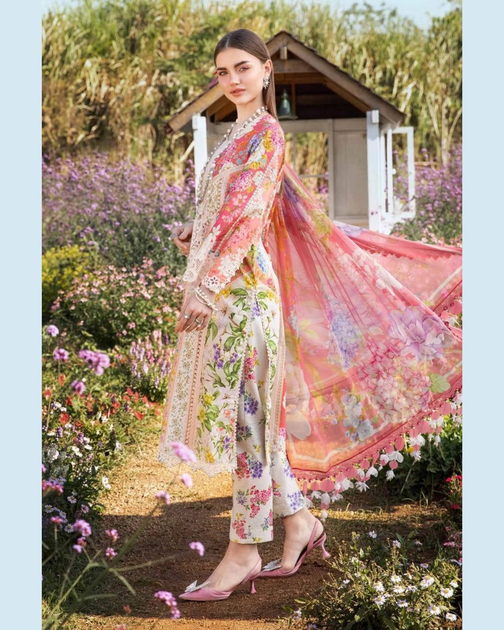MARIA.B LAWN PREMIUM UNSTICH PRINTED 3PC