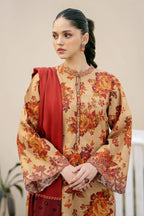 BAROQUE DHANAK PRINTED UNSTICHED 3PC