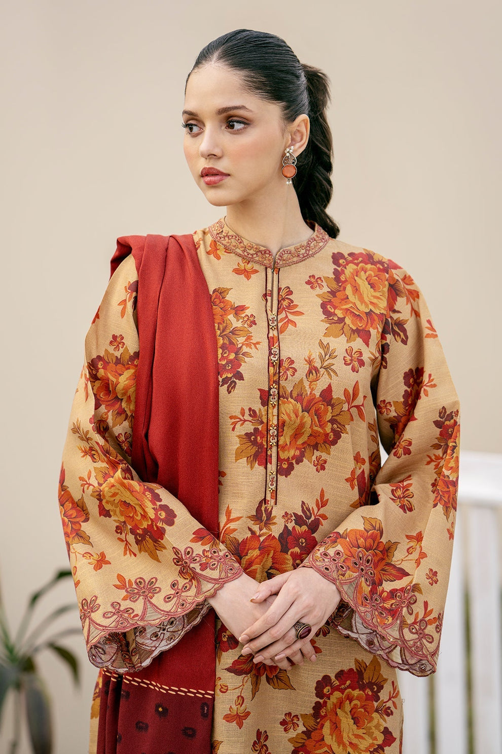 BAROQUE | DHANAK PRINTED UNSTICHED | 3PC