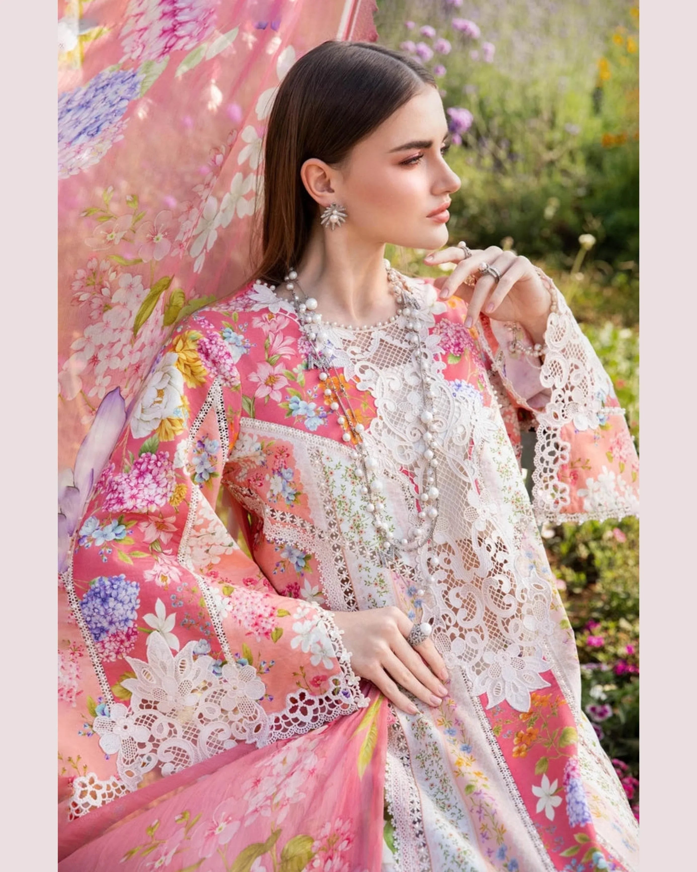 MARIA.B LAWN PREMIUM UNSTICH PRINTED 3PC