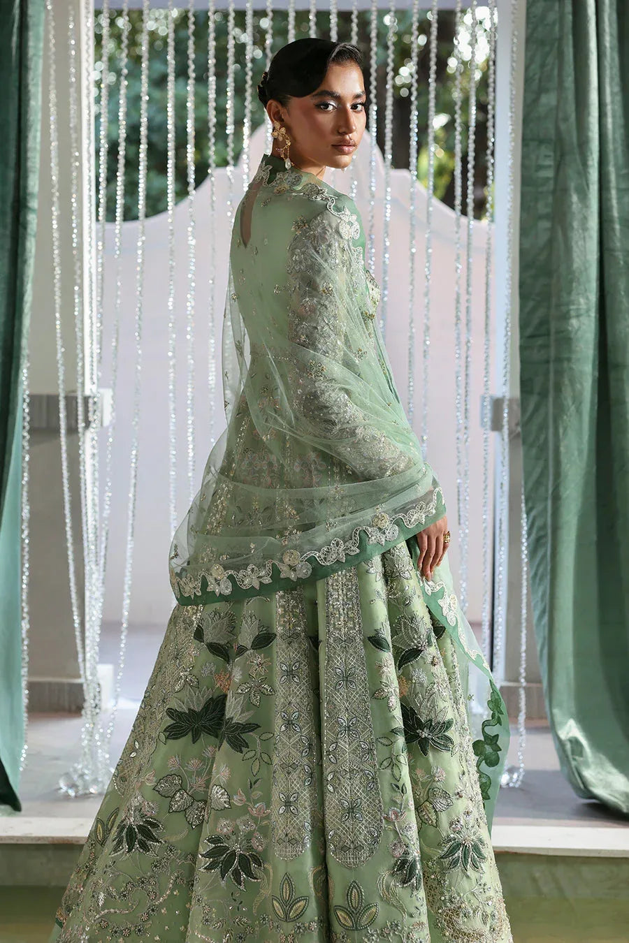 SORAYA ORGANZA UNSTITCHED EMB LUMENE MAXI