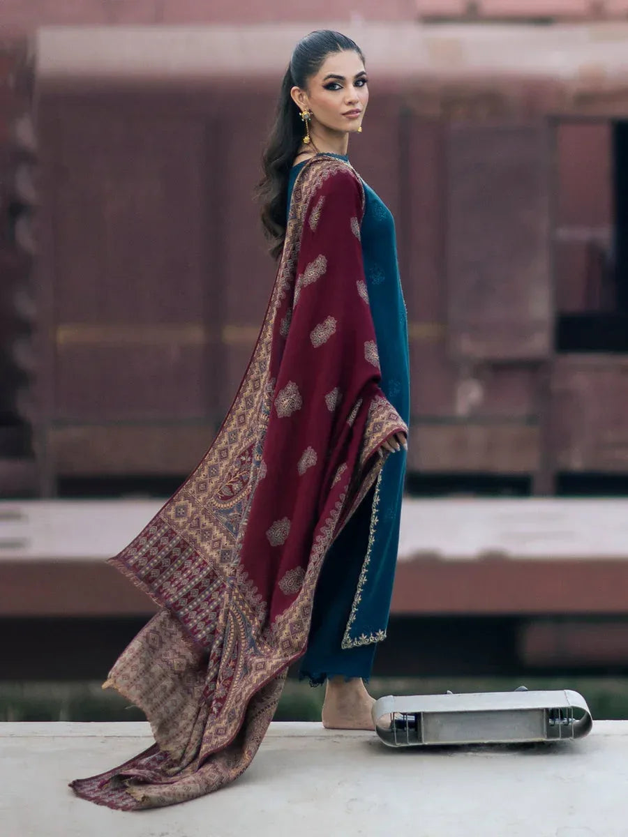 JAZMIN DHANAK LUXURY UNSTITCHED EMB 3PC