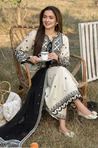 QALAMKAR DHANAK UNSTITCHED EMB 3PC