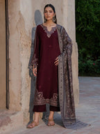 JAZMIN DHANAK LUXURY UNSTITCHED EMB 3PC