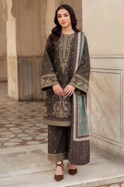 JAZMIN DHANAK LUXURY UNSTITCHED EMB 3PC