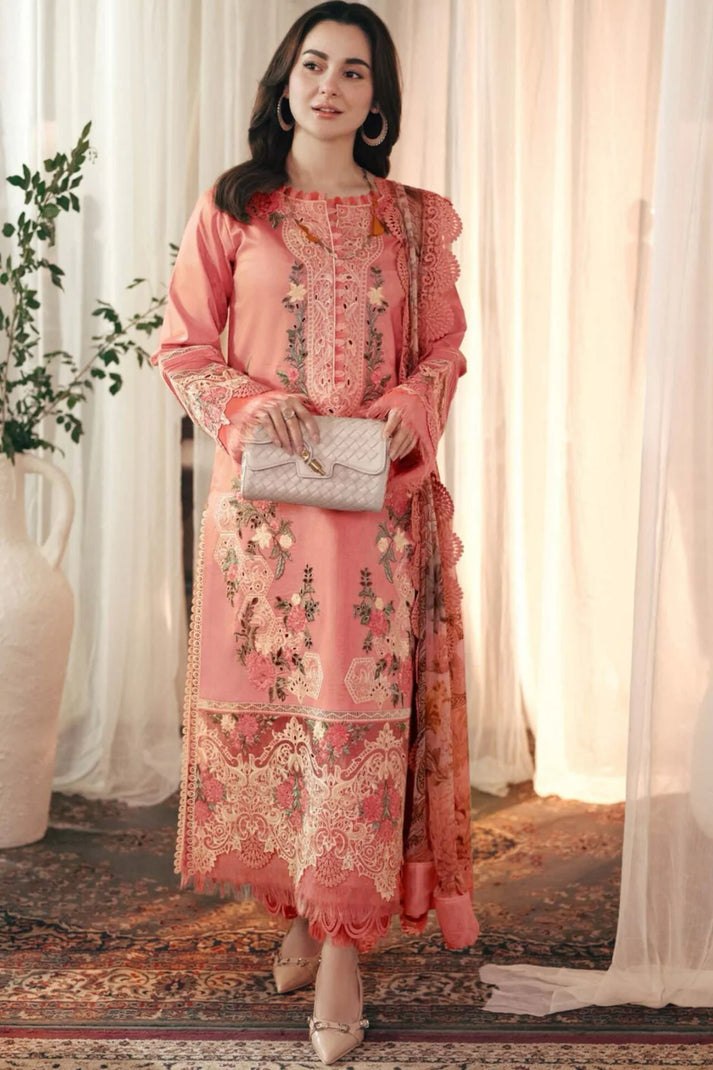 ZARA SHAHJAHAN LAWN LUXURY UNSTITCHED EMB 3PC