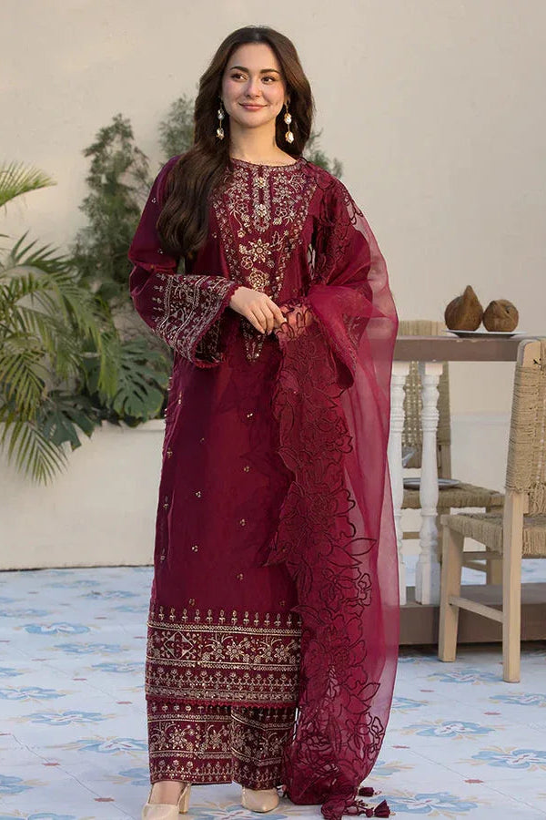 QALAMKAR LAWN UNSTITCHED EMB 3PC