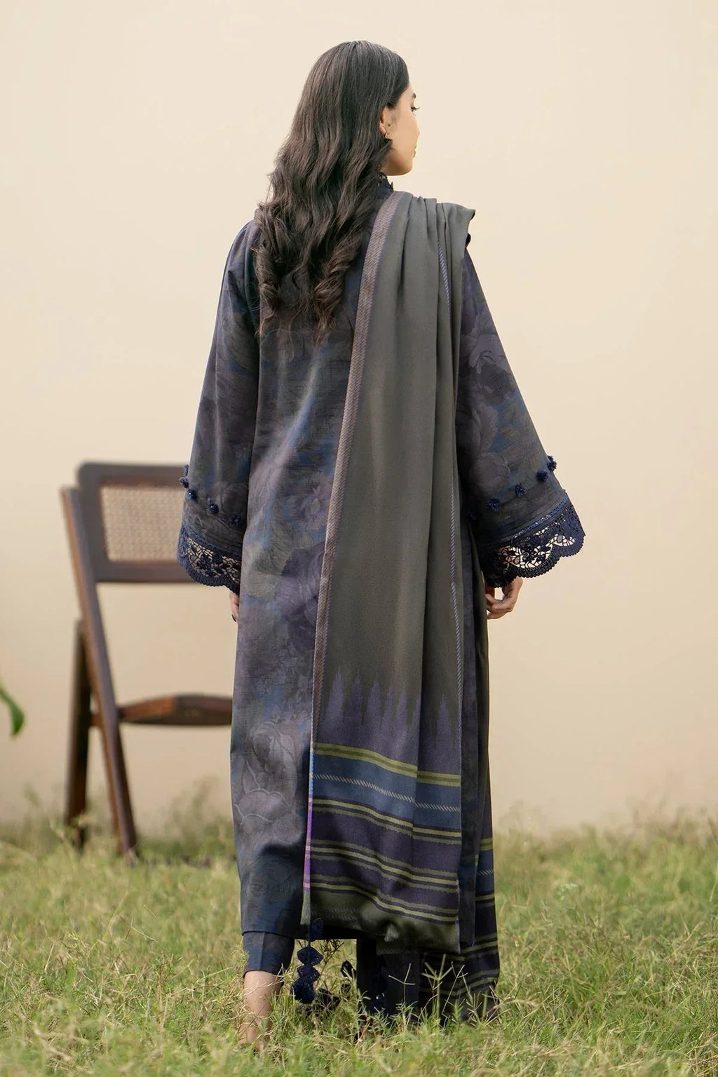 BAROQUE DHANAK PRINTED UNSTICHED 3PC