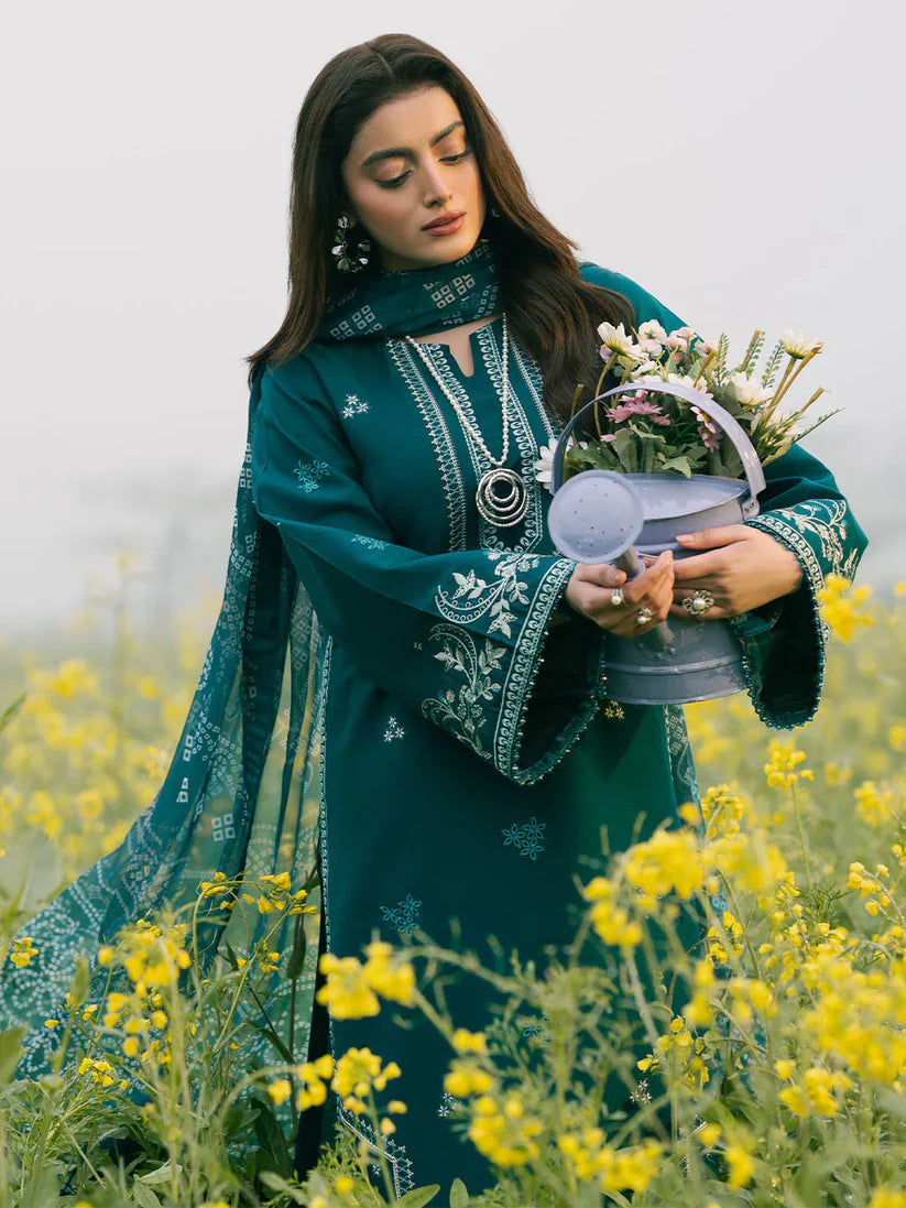 IZEL LAWN PREMIUM UNSTITCHED EMB 3PC