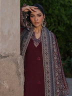 JAZMIN DHANAK LUXURY UNSTITCHED EMB 3PC
