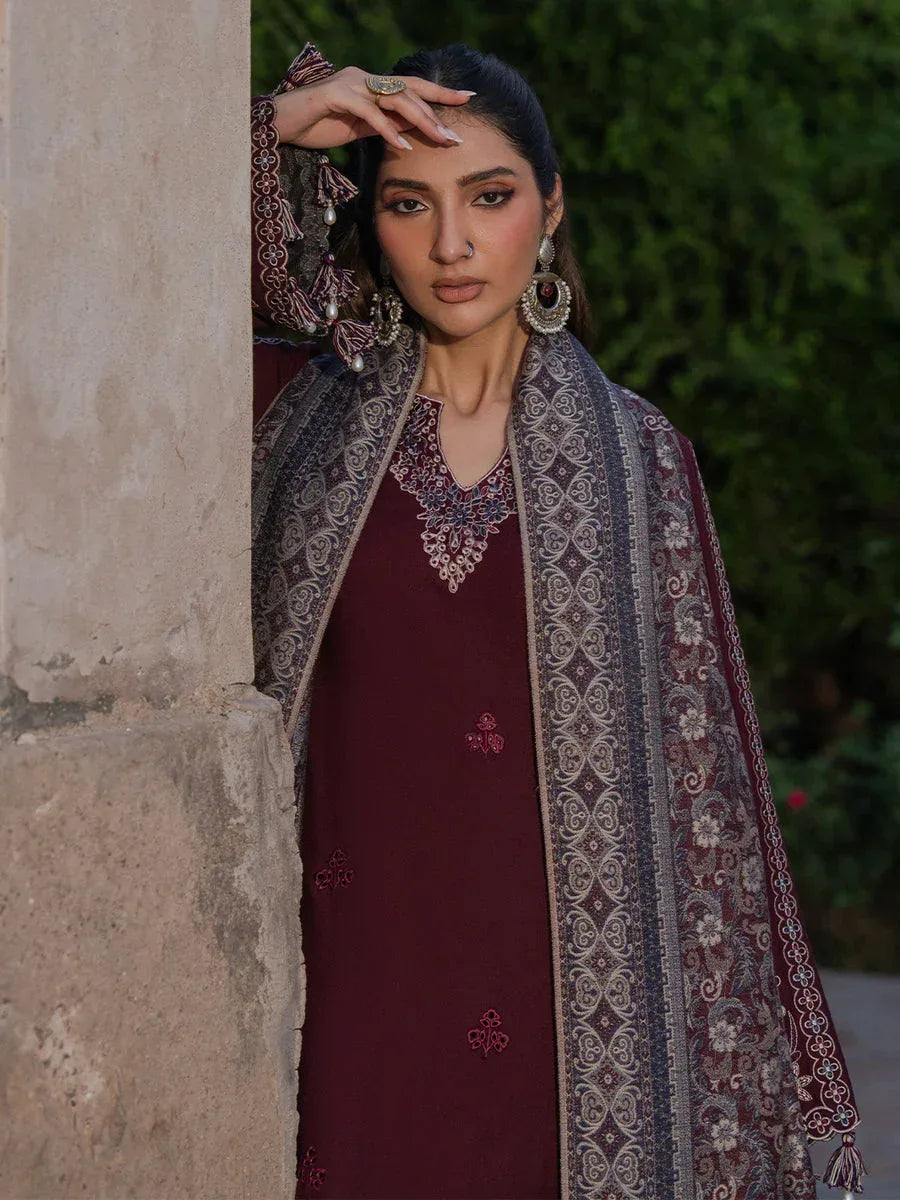 JAZMIN DHANAK LUXURY UNSTITCHED EMB 3PC
