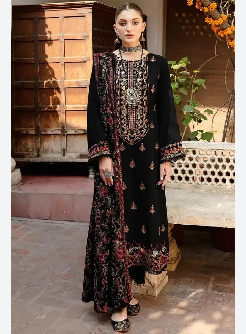 BAREEZE DHANAK UNSTITCHED EMB 3PC