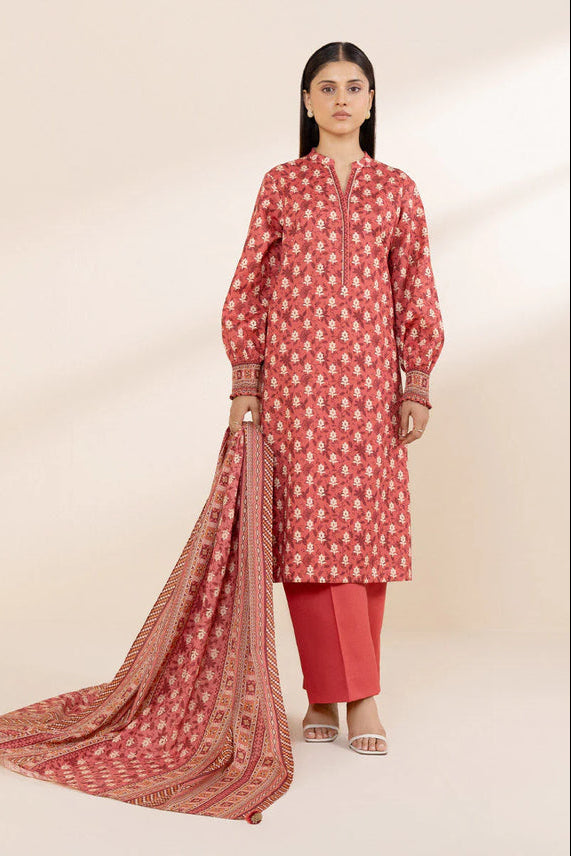 SAPPHIRE | DHANAK PRINTED UNSTICHED | 3PC