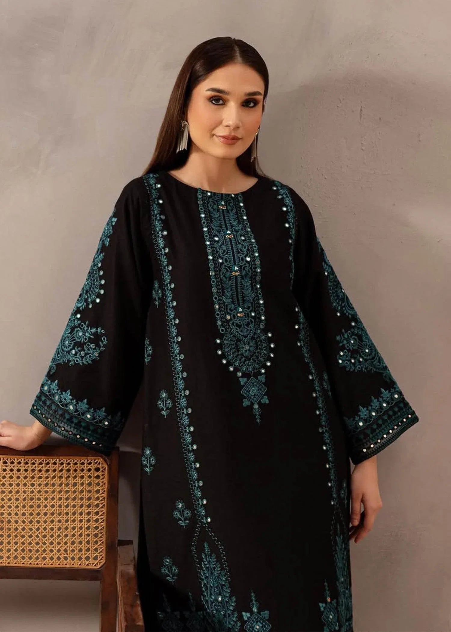 BATIK DHANAK LUXURY UNSTICH EMB 2PC