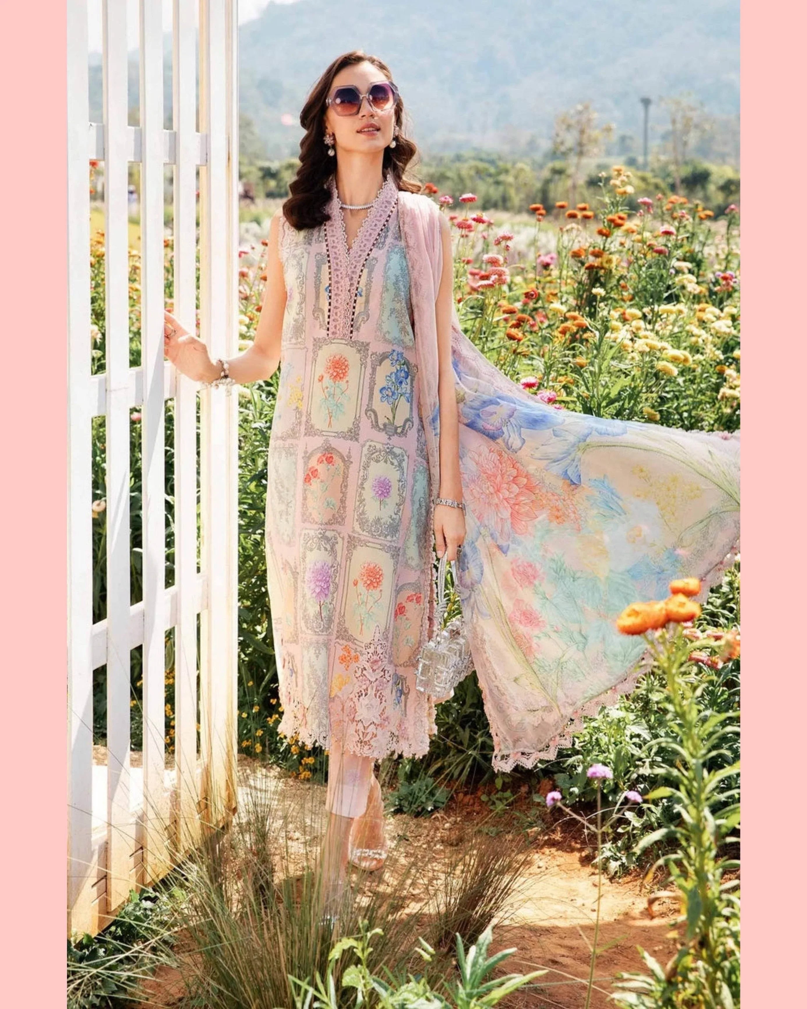 MARIA.B LAWN LUXURY UNSTICH PRINTED 3PC