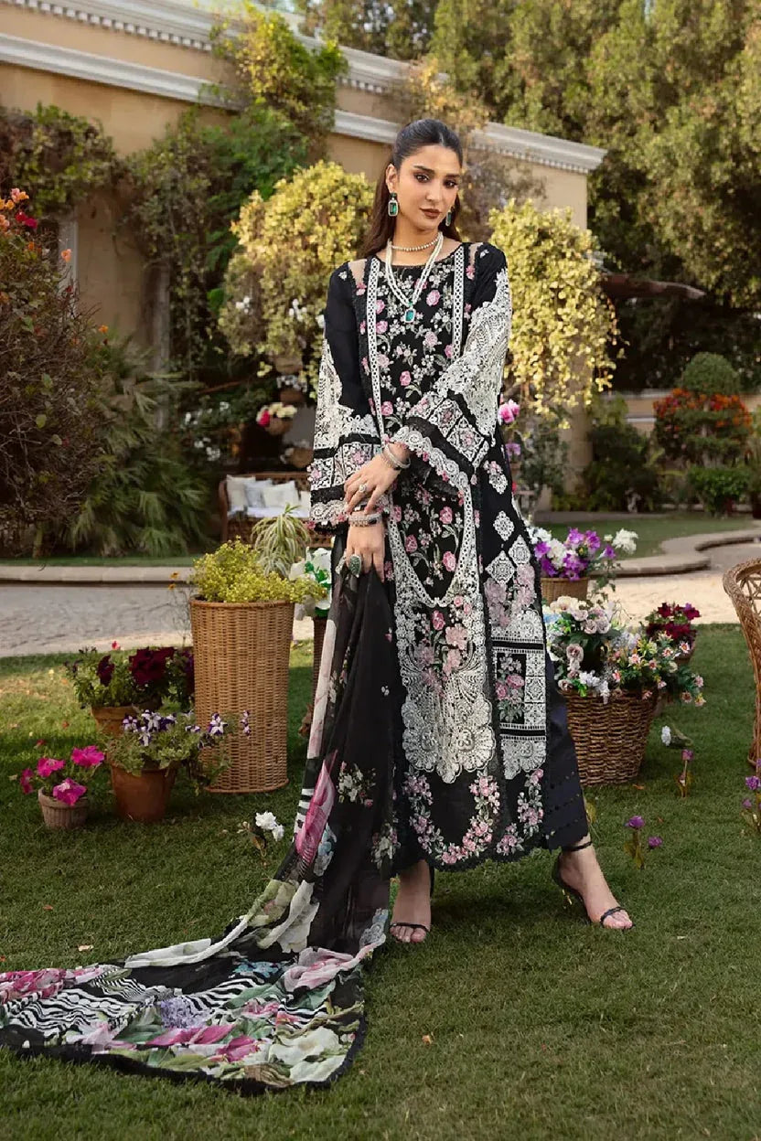 ELAF LAWN PREMIUM UNSTITCHED EMB 3PC