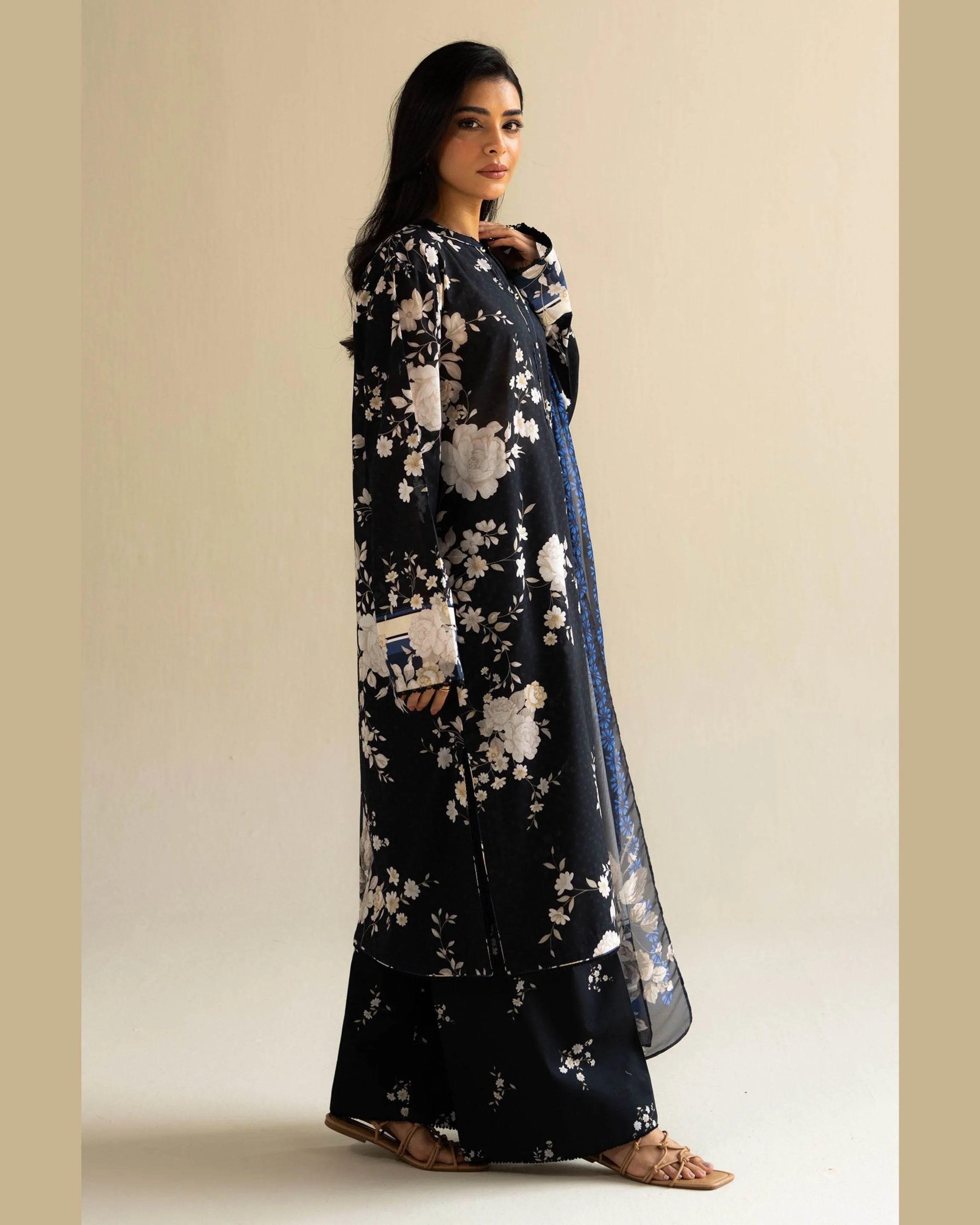 COCO LAWN PRINTED UNSTICH 3PC