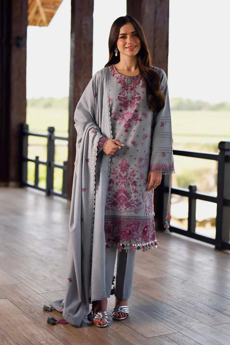 NISHAT DHANAK LUXURY UNSTITCHED EMB 3PC