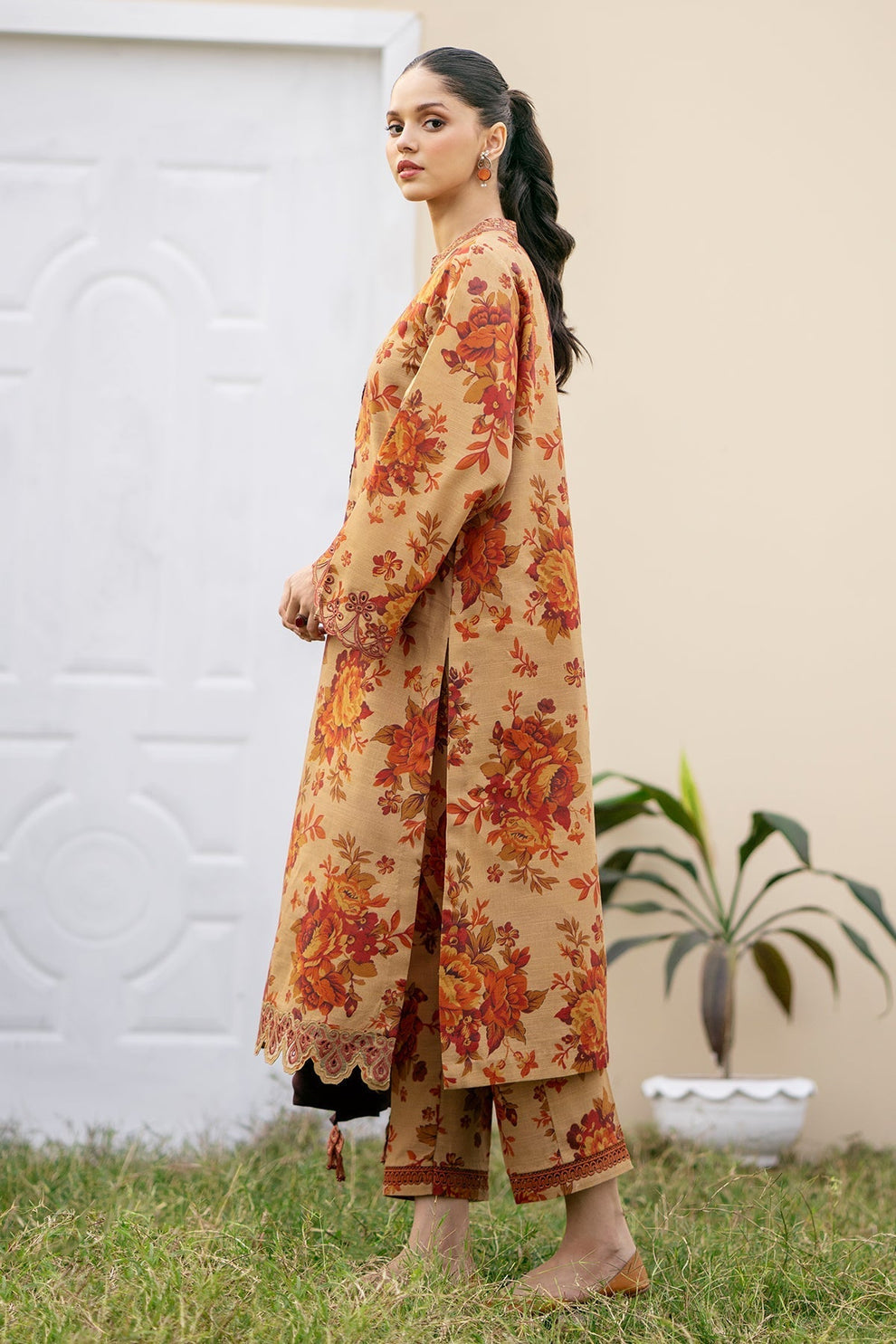 BAROQUE | DHANAK PRINTED UNSTICHED | 3PC