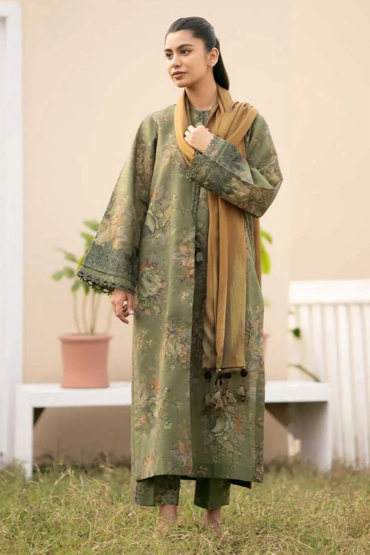 BAROQUE | DHANAK PRINTED UNSTICHED | 3PC