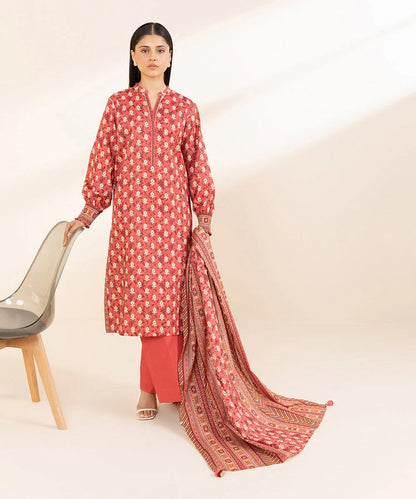 SAPPHIRE | DHANAK PRINTED UNSTICHED | 3PC