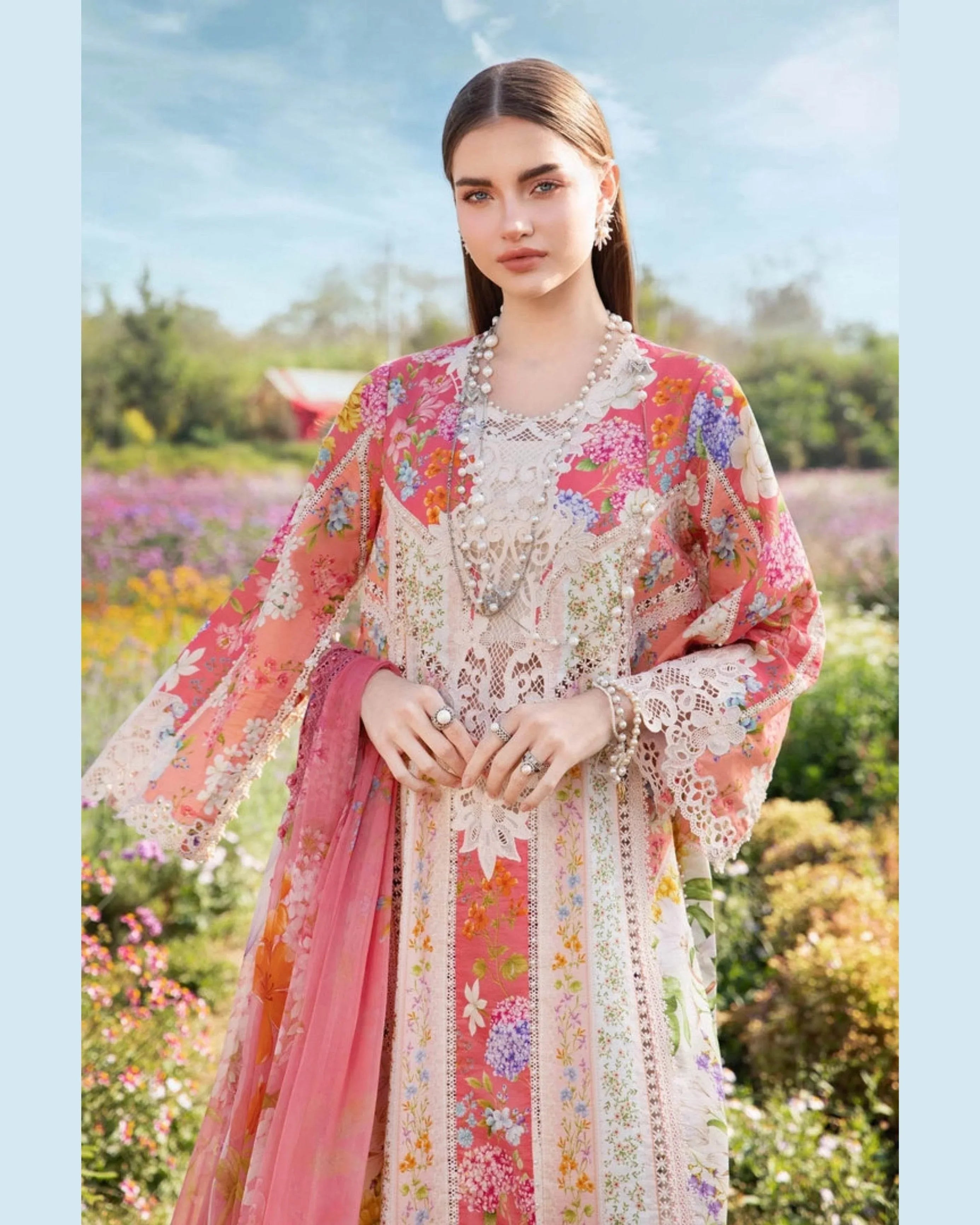 MARIA.B LAWN PREMIUM UNSTICH PRINTED 3PC