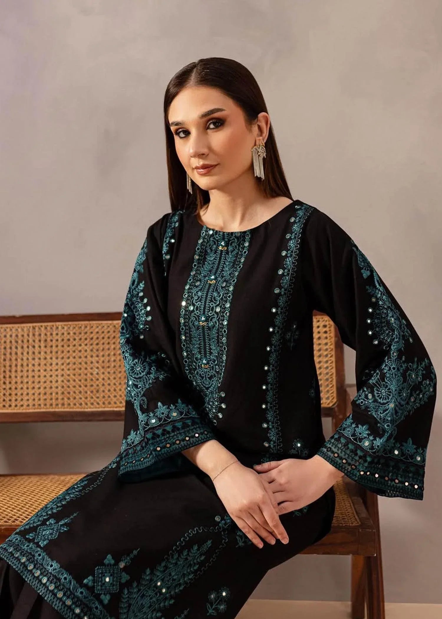 BATIK DHANAK LUXURY UNSTICH EMB 2PC
