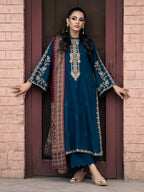 JAZMIN DHANAK LUXURY UNSTITCHED EMB 3PC