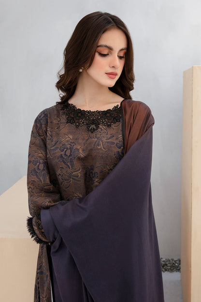 BAROQUE | DHANAK PRINTED UNSTICHED | 3PC