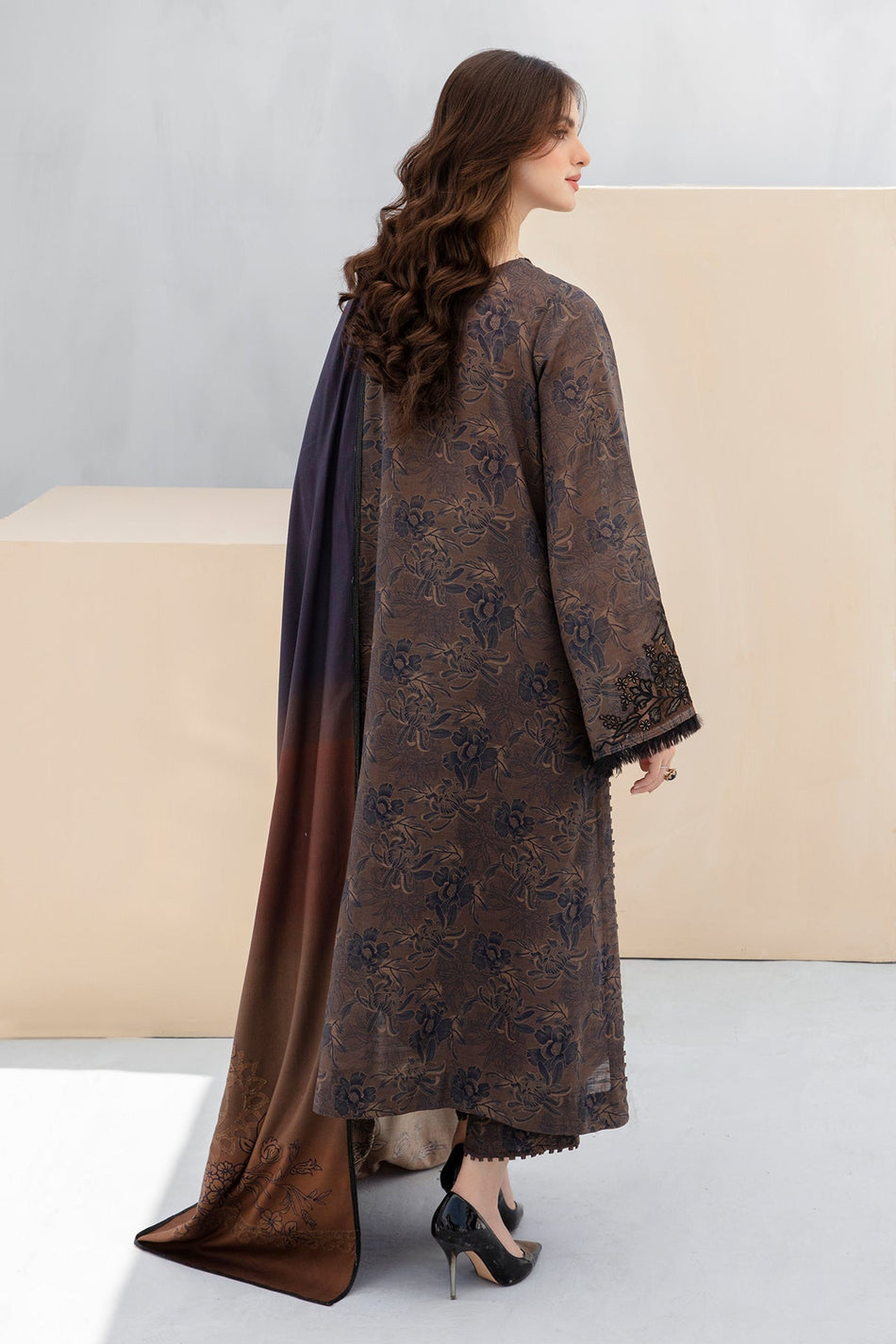 BAROQUE | DHANAK PRINTED UNSTICHED | 3PC