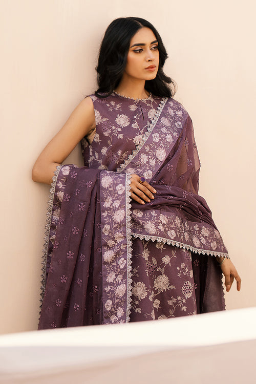 BAROQUE | DHANAK PRINTED UNSTICHED | 3PC