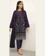MIRAAL VOL#2 DHANAK UNSTITCHED EMB 3PC