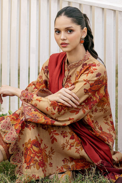 BAROQUE | DHANAK PRINTED UNSTICHED | 3PC